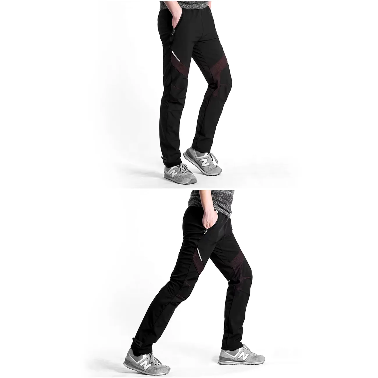 Pantaloni sport Patrol rezistenți la vânt, pentru ciclism și drumeții, mărimea L - negru 7