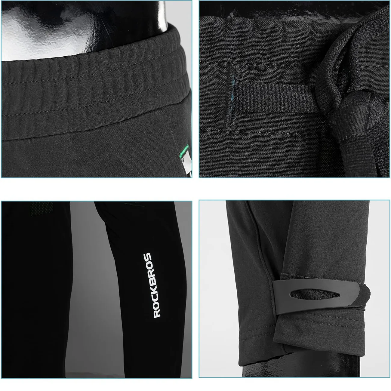 Pantaloni sport Patrol rezistenți la vânt, pentru ciclism și drumeții, mărimea L - negru 9