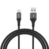L3ST Braided USB-A to USB-C Cable, 5A, 1.2m, Black