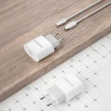 Kleines A14EUC PD 20W USB-C-Ladegerät + USB-C-Kabel – Weiß 7