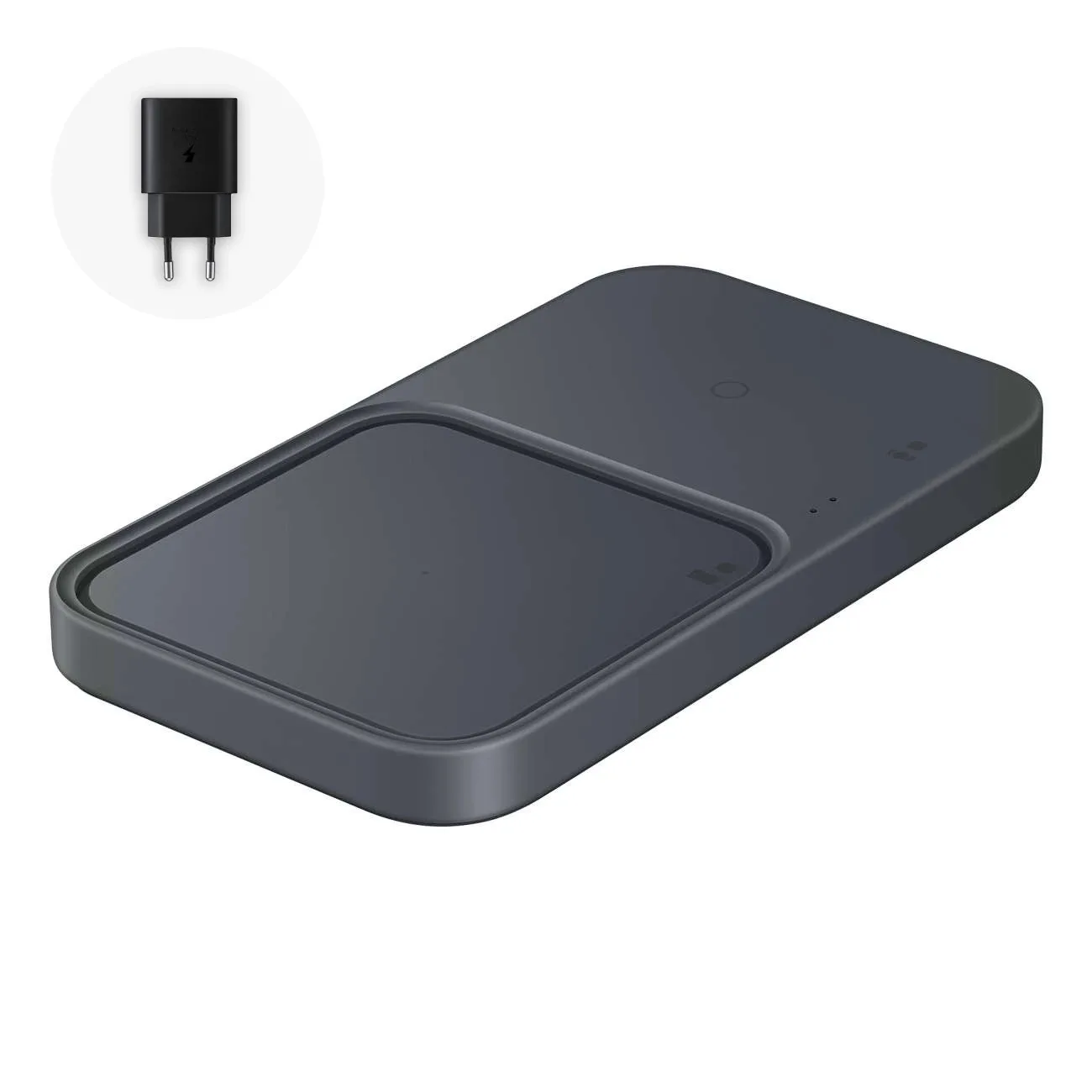 Samsung 15 W-os vezeték nélküli töltő – fekete + hálózati adapter + kábel