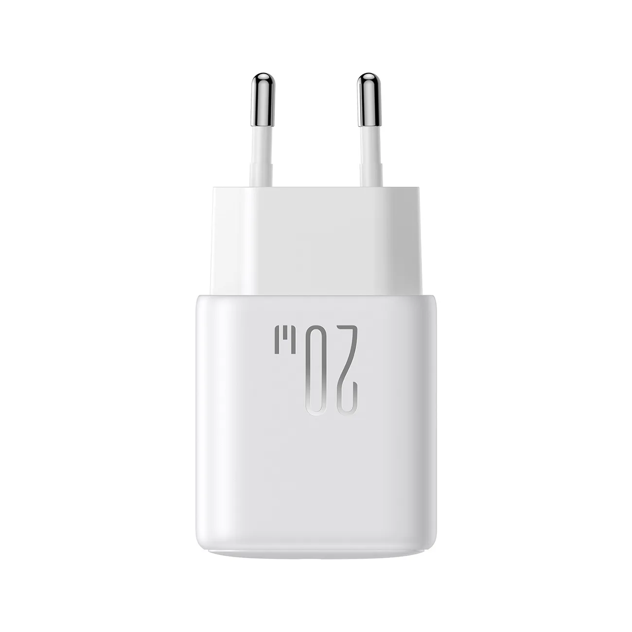 USB-C PD QC 20 W-os fali töltő + 1 m-es USB-C kábel – fehér 3