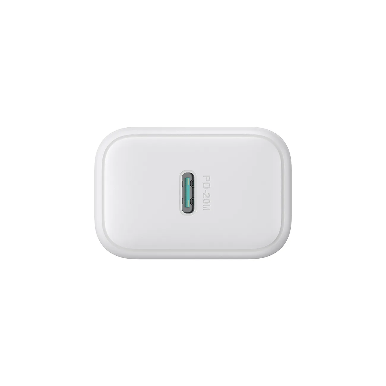 USB-C PD QC 20 W-os fali töltő + 1 m-es USB-C kábel – fehér 6