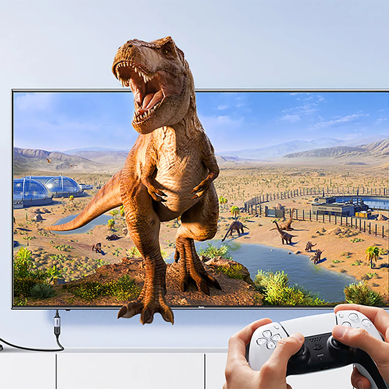 HDMI produžni kabel (muški) / HDMI (ženski) 8K, 15 cm - sivi 5