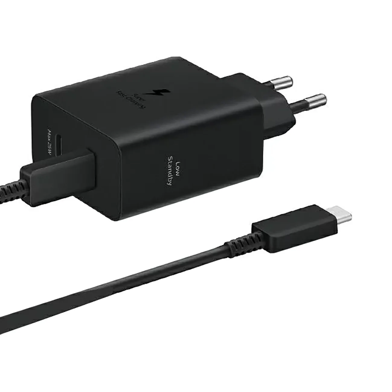 Ładowarka sieciowa Samsung Power Adapter Duo 2x USB-C 50W - czarna 4
