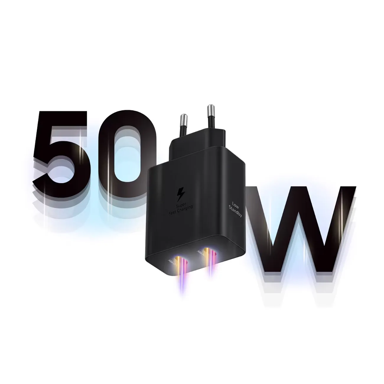 Ładowarka sieciowa Samsung Power Adapter Duo 2x USB-C 50W - czarna 5