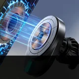 Magnetický držiak na telefón s 15 W bezdrôtovou nabíjačkou do ventilácie – čierny 6