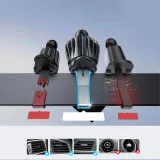 Magnetický držiak na telefón s 15 W bezdrôtovou nabíjačkou do ventilácie – čierny 8