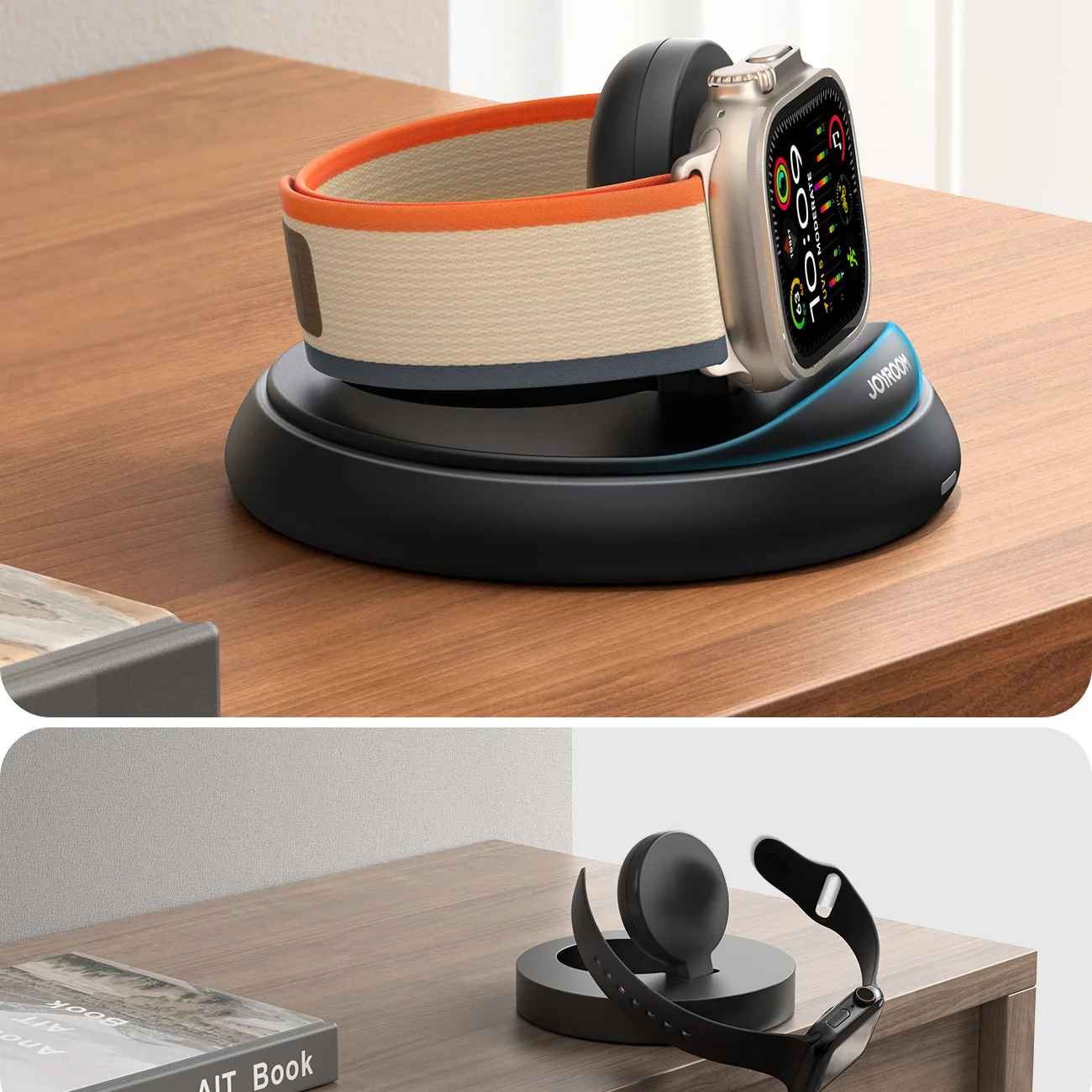Încărcător wireless pliabil pentru Apple Watch - negru 8