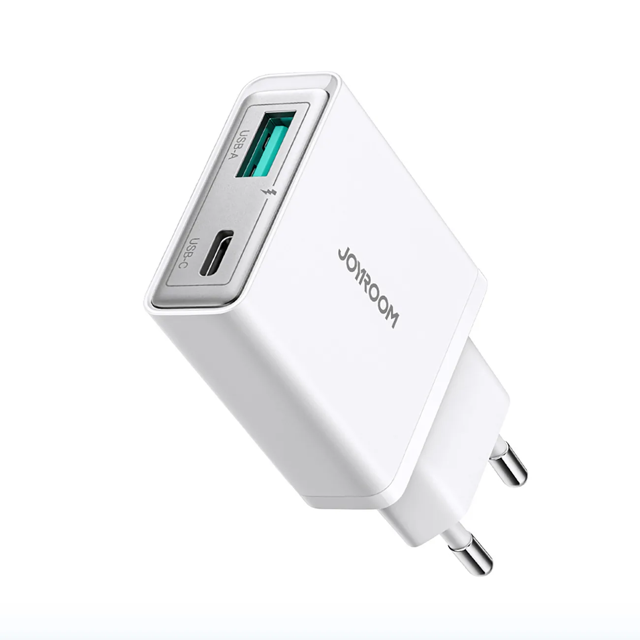 Kleines und ultradünnes 20-W-USB-A-zu-USB-C-Ladegerät – weiß