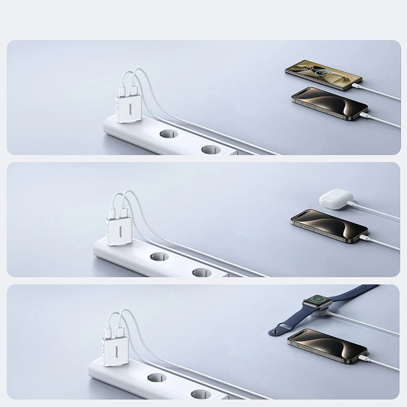 Kleines und ultradünnes 20-W-USB-A-zu-USB-C-Ladegerät – weiß 10