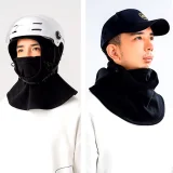 Szélálló, vízálló polár szabadtéri balaclava - fekete 2