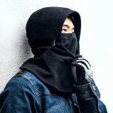Szélálló, vízálló polár szabadtéri balaclava - fekete 7