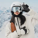 Panda síkesztyű gyermekeknek és felnőtteknek, S méret - fekete/fehér 3