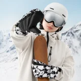 Dječje skijaške rukavice bez prstiju Panda Heat, veličina S - crna/bijela 8