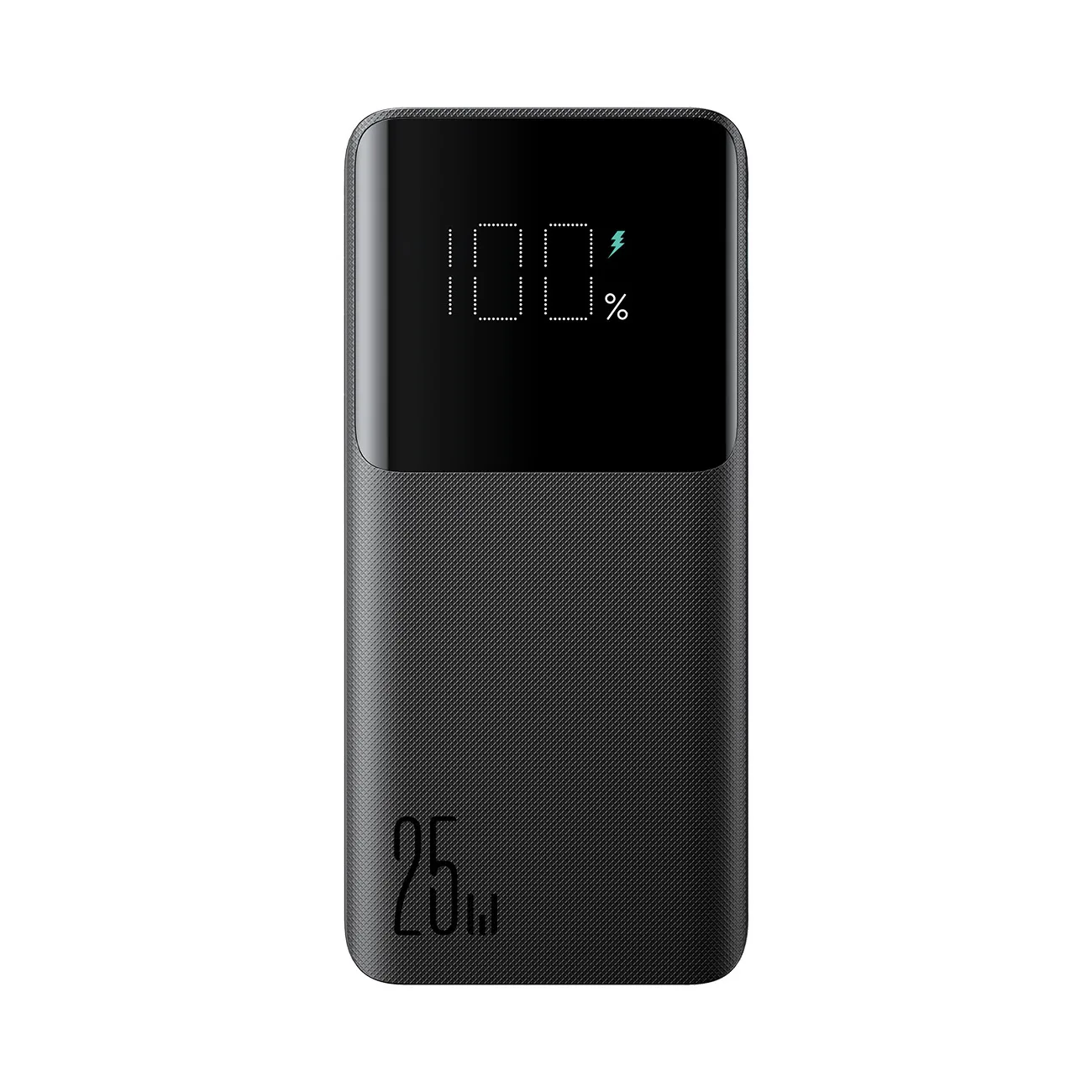 10000 mAh-s, 25 W-os power bank 2 db USB-A és 1 db USB-C csatlakozóval – SFC – Fekete