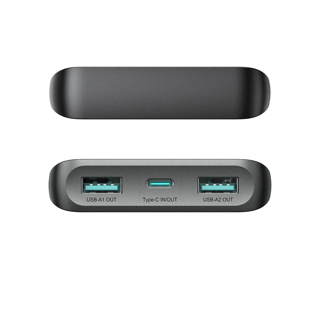 10000mAh 25W Power Bank with 2x USB-A and 1x USB-C ports - SFC - Black 7