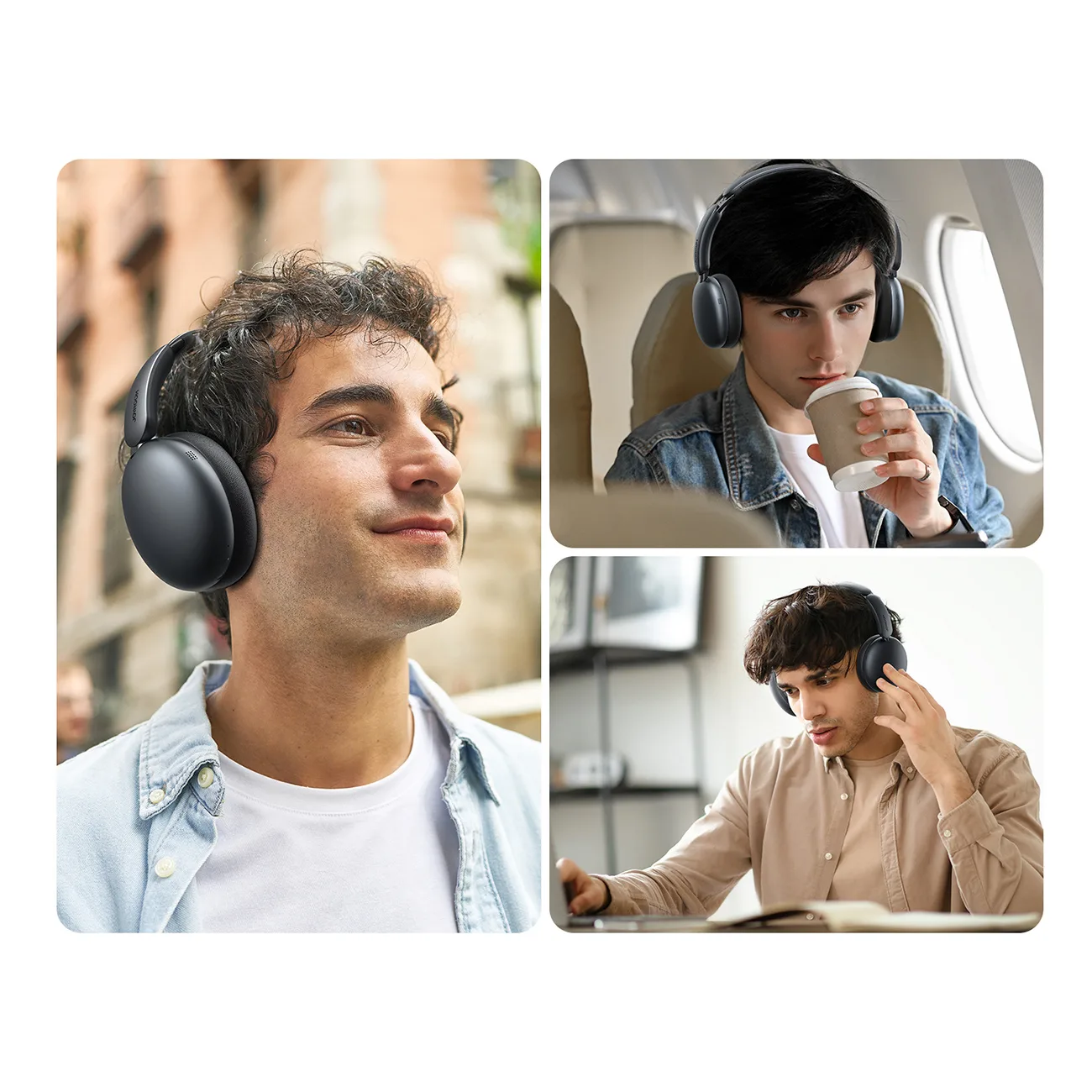 Słuchawki bezprzewodowe J-Head Series JR-JH1 z ANC Bluetooth - czarne 9