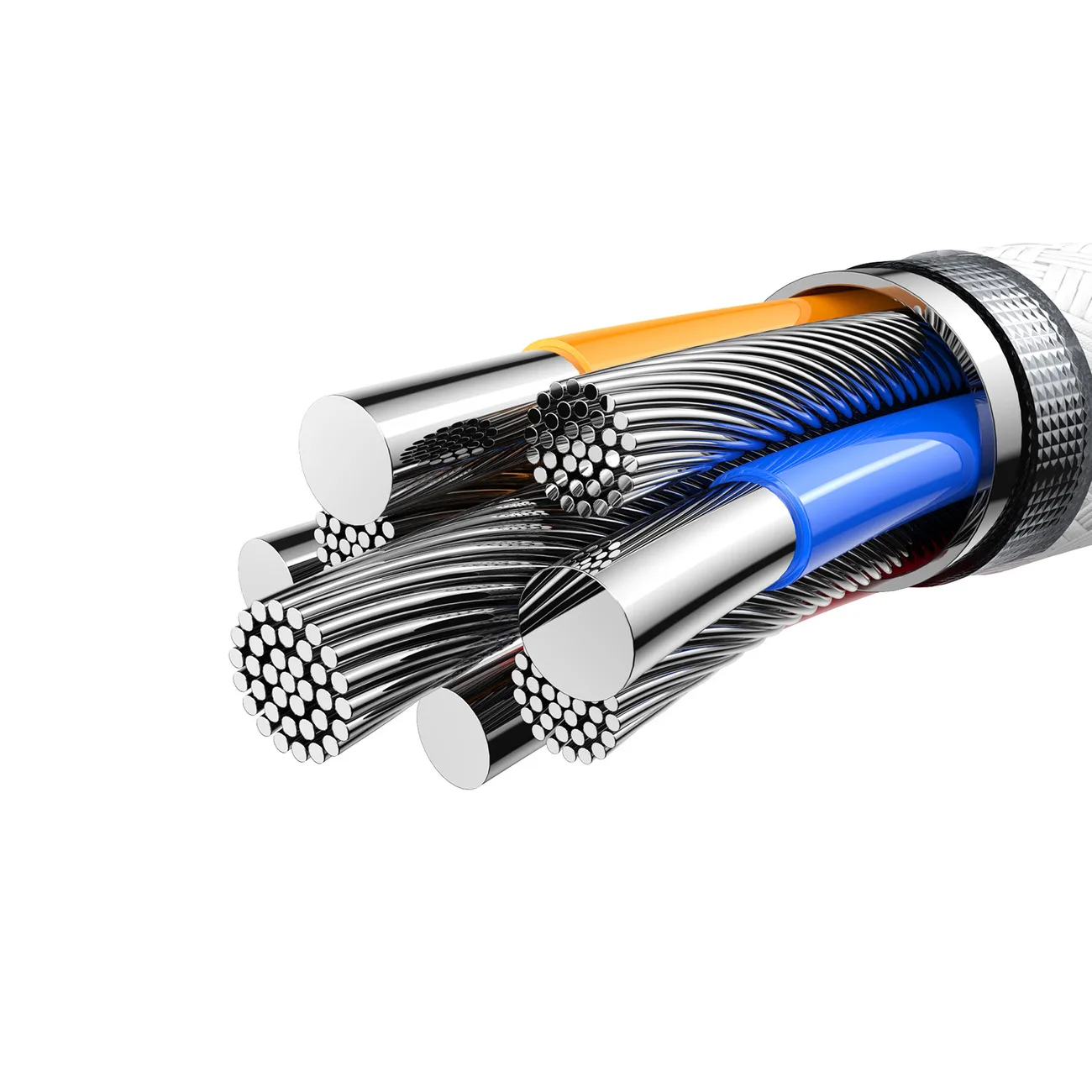 Kabel przewód Cutting-Edge Series 3A USB-A - iPhone Lightning 1.2m - szary 4