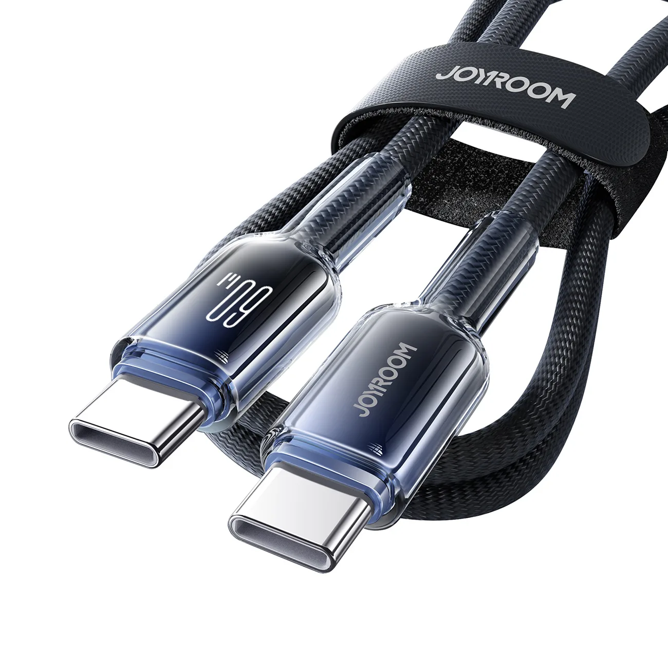 Crystal-Clear Series 60W USB-C to USB-C Cable, 1.2m, Black 5