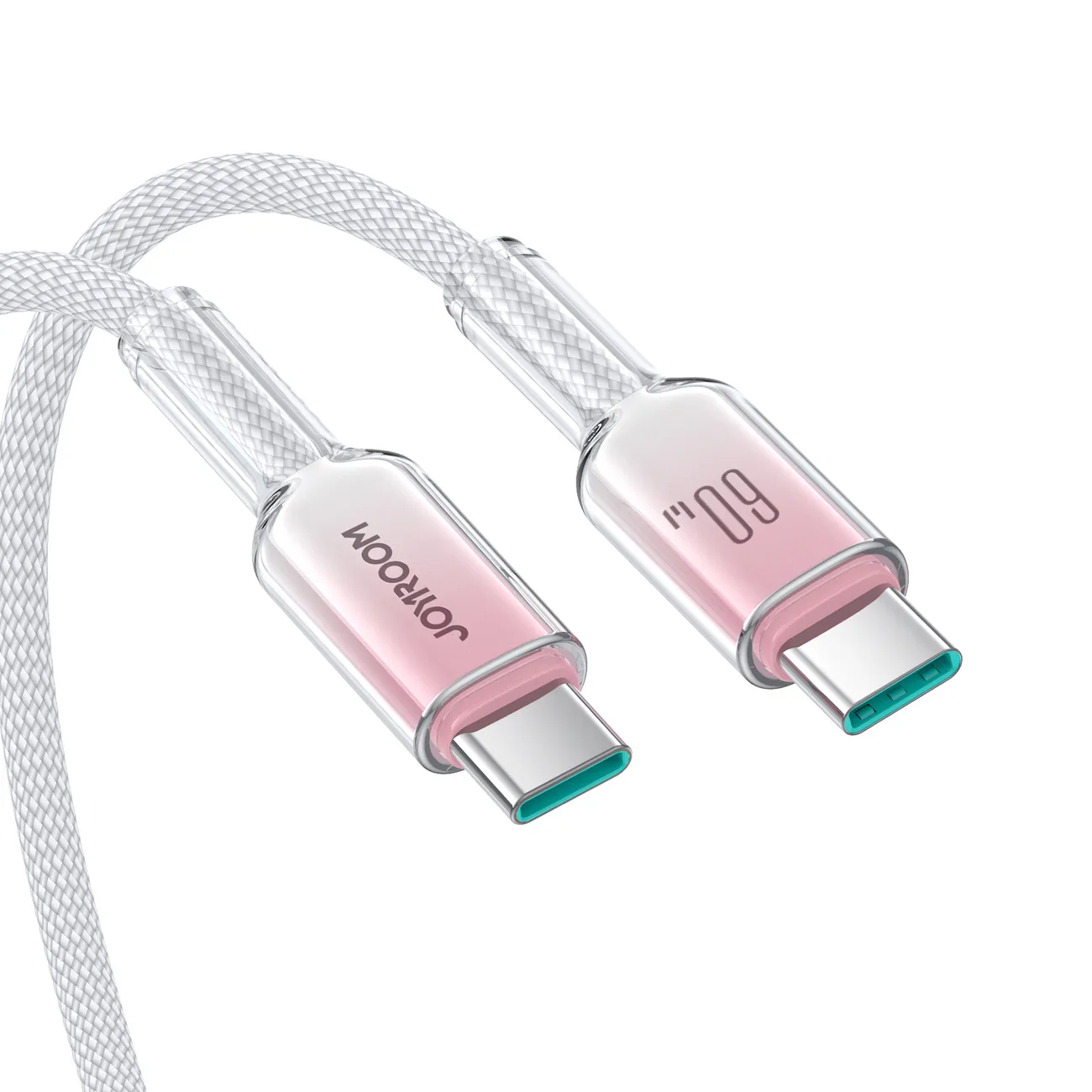 Crystal-Clear Series 60W USB-C to USB-C Cable, 1.2m, White 7