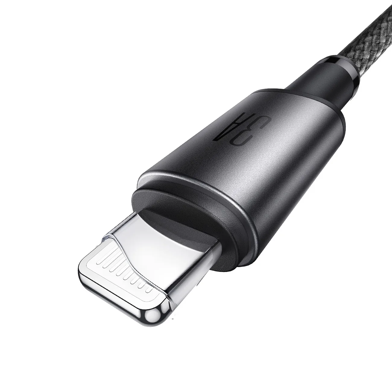 Kabel przewód USB-A - iPhone Lightning z organizerem uchwytem magnetycznym 1.2m - szary 5