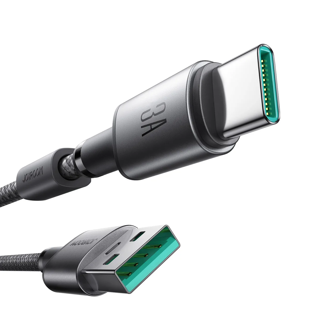Cablu USB-A la USB-C cu organizator magnetic și suport, 1,2 m - gri 2