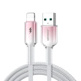 Crystal-Clear Series 3A USB-A na iPhone Lightning kabel, 1,2 m, bijeli