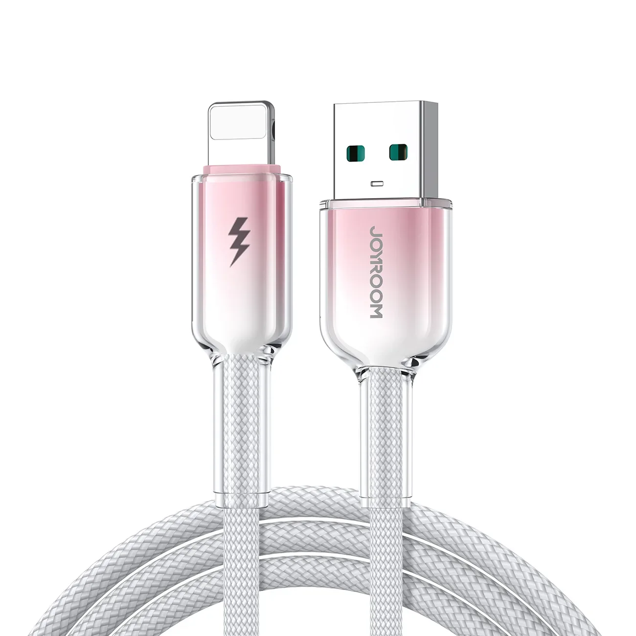 Crystal-Clear Series 3A USB-A na iPhone Lightning kabel, 1,2 m, bijeli