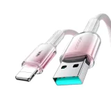 Crystal-Clear Series 3A USB-A na iPhone Lightning kabel, 1,2 m, bijeli 2