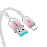 Crystal-Clear Series 3A USB-A na iPhone Lightning kabel, 1,2 m, bijeli 7