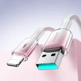 Crystal-Clear Series 3A USB-A na iPhone Lightning kabel, 1,2 m, bijeli 9