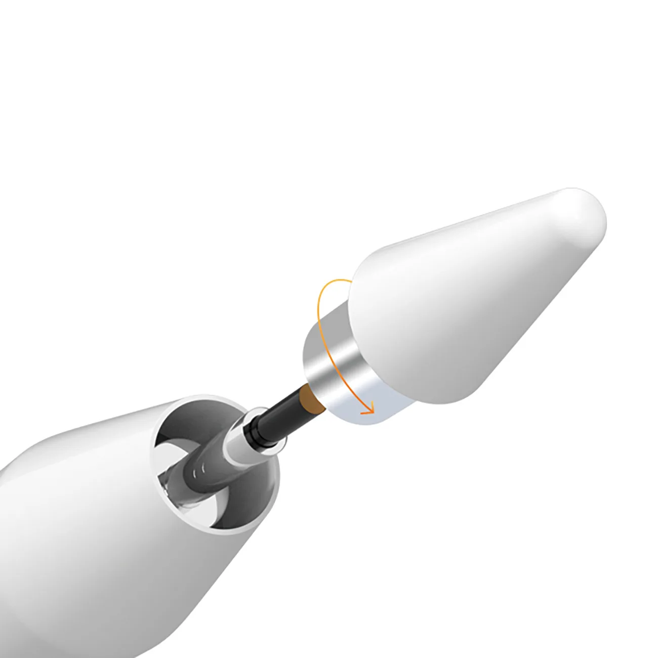 Aktívny stylus Univerzálny stylus pre Android a iOS USB-C – biely 9