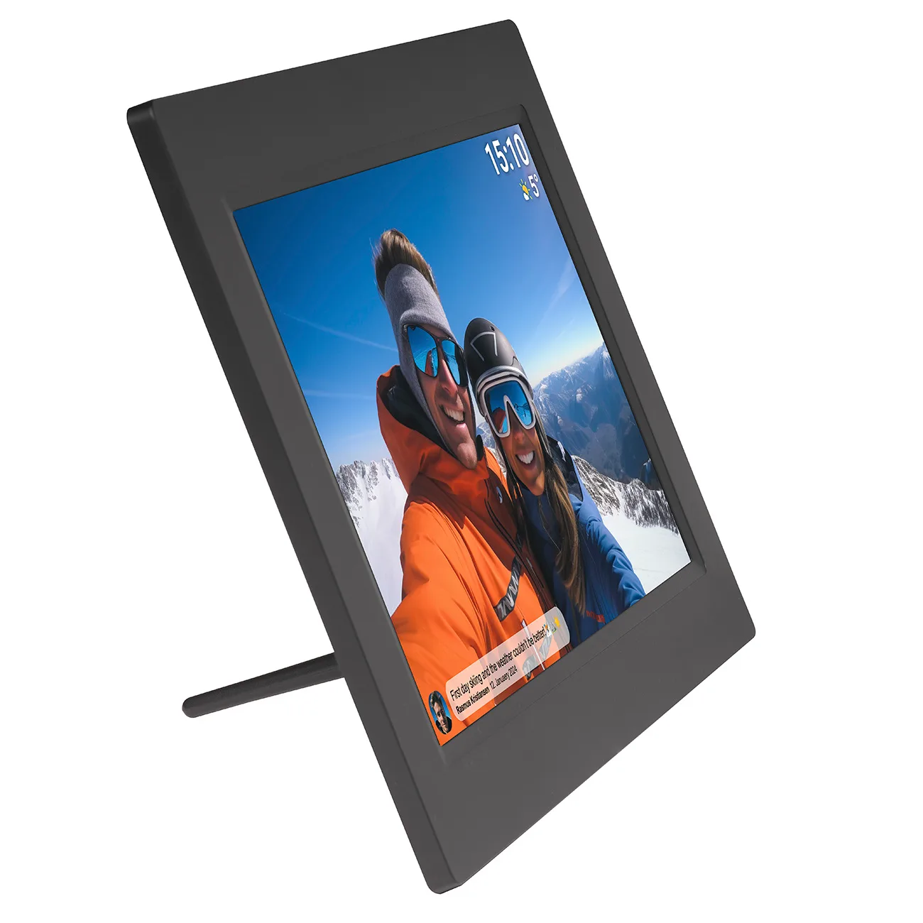 Rama foto digitală Frameo PFF-1015B de 10,1'' cu microSD de 16 GB - Negru 3