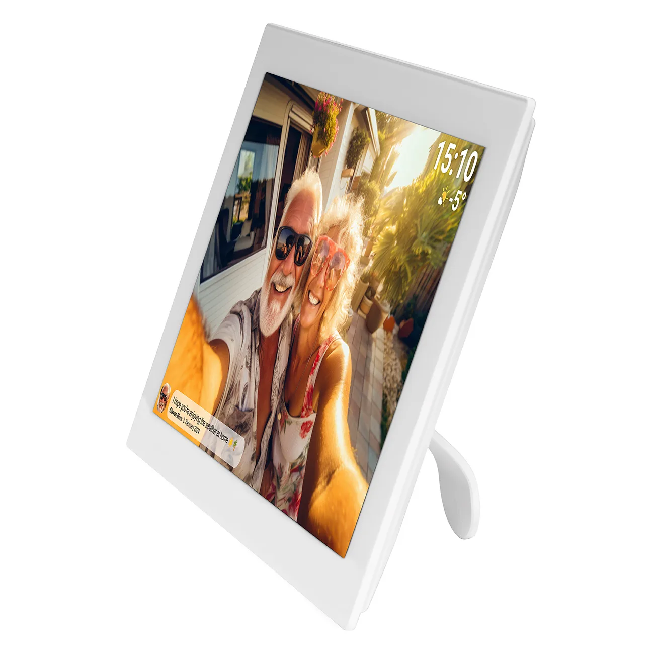 Rama foto digitală Frameo PFF-1037W de 10,1'' cu microSD de 16 GB, WiFi și microUSB - Alb 4