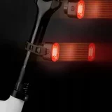 Rotes LED-Rücklicht für Fahrräder mit USB-C-Bremssystem – schwarz 4