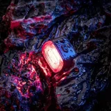 Rotes LED-Rücklicht für Fahrräder mit USB-C-Bremssystem – schwarz 7