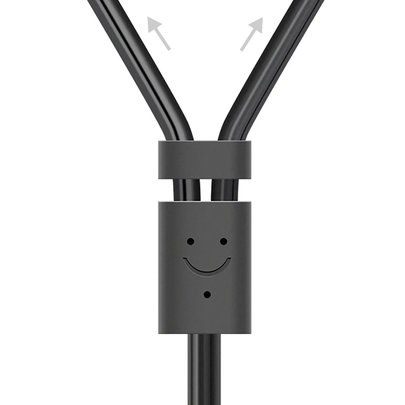 3,5 mm-es mini-jack (hím) – 2RCA (hím) audiokábel, 5 m – szürke 3