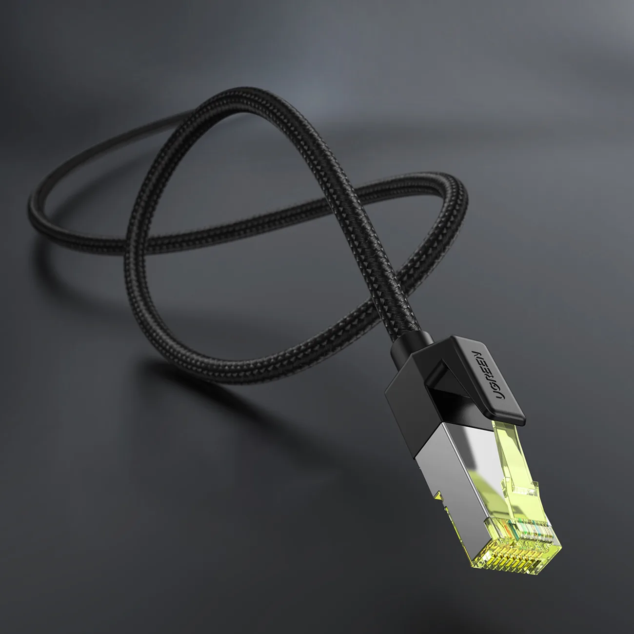 Kabel przewód patchcord Ethernet RJ45 Cat 7 10 Gbps 3m - czarny 6