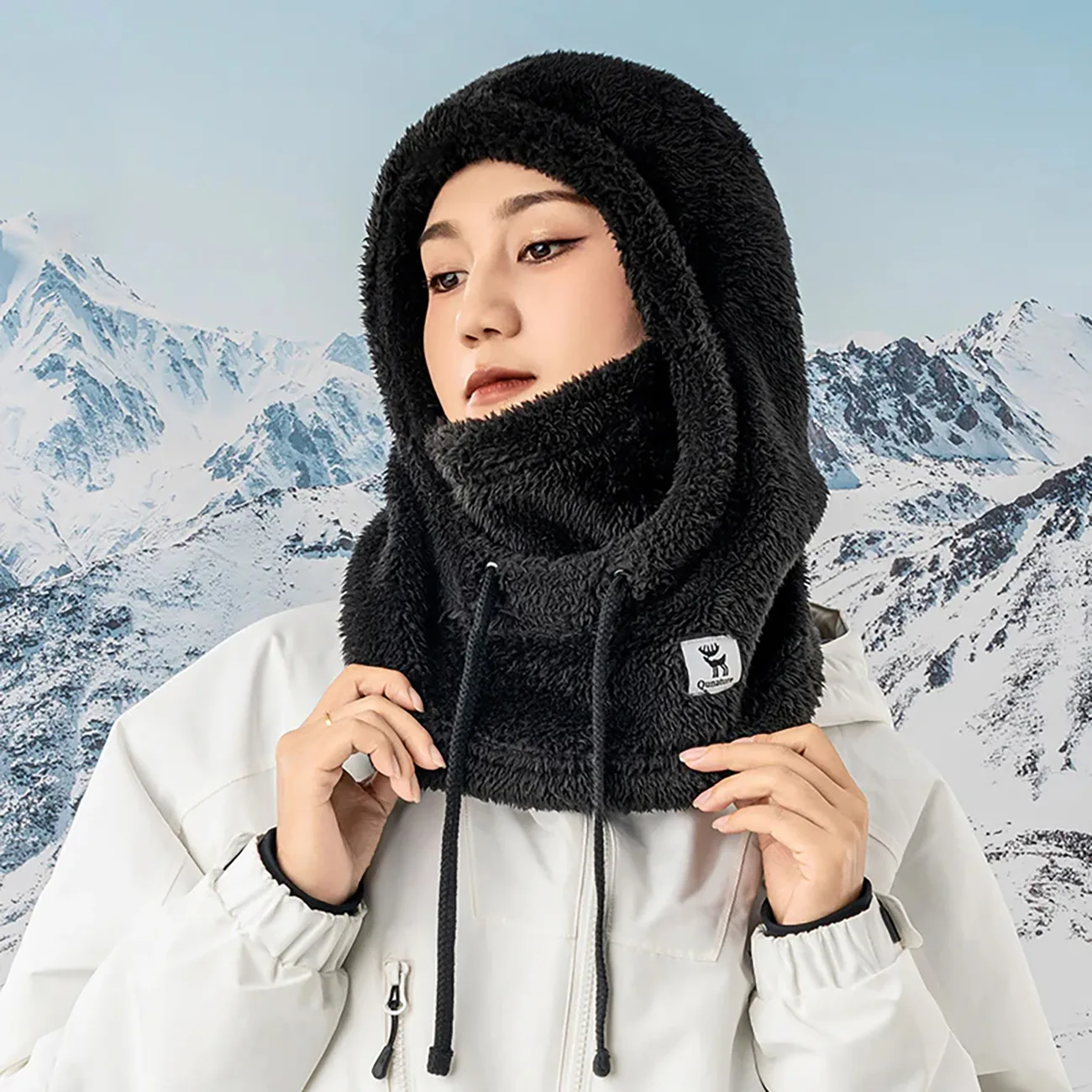 Qunature Arctic Velvet skijaška balaklava, veličina M - crna 4
