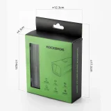 Predné svetlo na bicykel 5000 mAh, 1500 lm, IPX6 s držiakmi pre Garmin a GoPro – čierne 3
