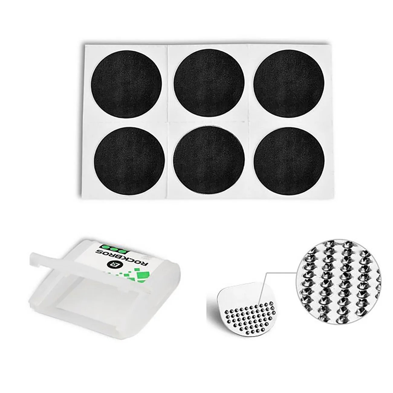 Reparaturset mit Klebepatches, 2,4 cm Durchmesser, zum Flicken von Fahrradschläuchen 8
