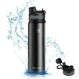 620 ml oceľová termofľaša na bicykel – čierna 2