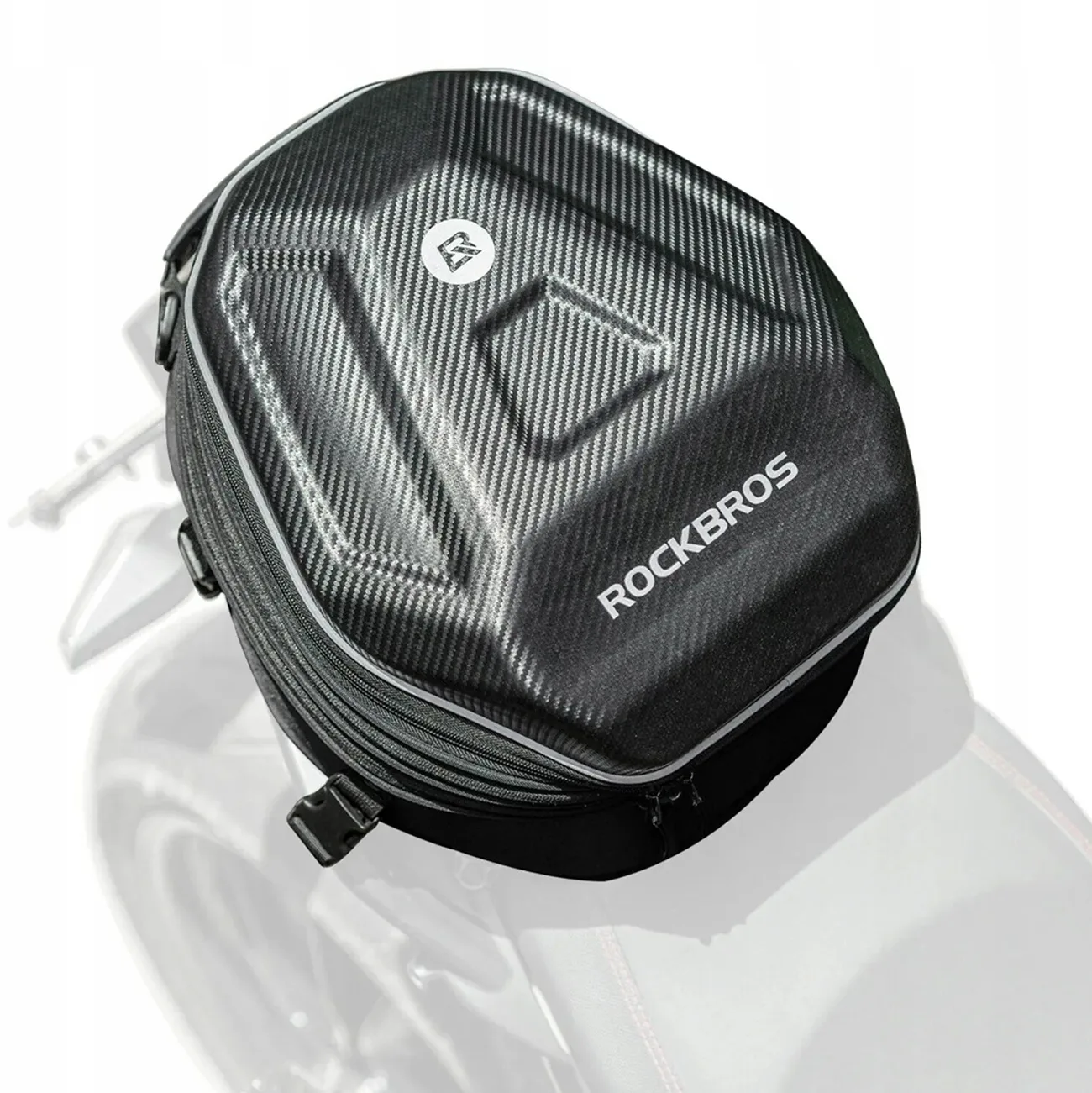 Torba motocyklowa plecak na kask mocowana na bak lub siedzeniu 35l - czarna 4