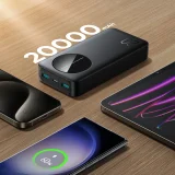 JR-PBF14 Power Bank 20000mAh 2,4A 2x USB-A 1x USB-C - fekete 10