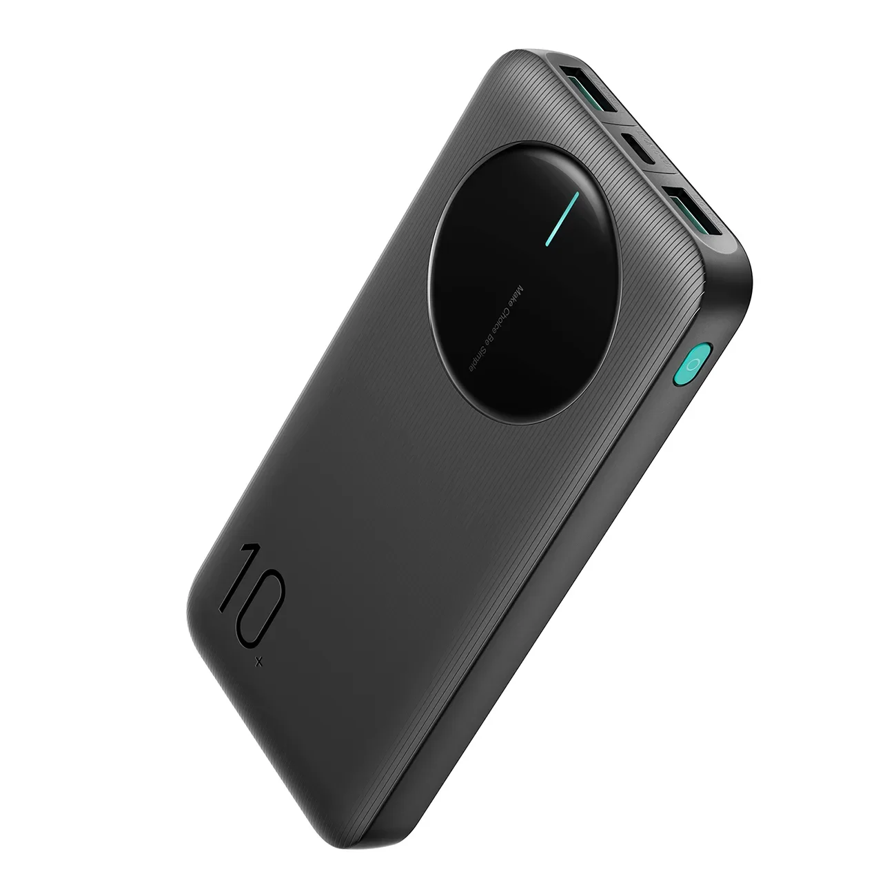 JR-PBF12 10000mAh 2.4A Power Bank s 2x USB-A i 1x USB-C priključkom - crna