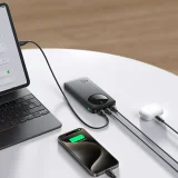 JR-PBF12 10000mAh 2.4A Power Bank s 2x USB-A i 1x USB-C priključkom - crna 10