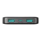 JR-PBF12 10000mAh 2.4A Power Bank s 2x USB-A i 1x USB-C priključkom - crna 6