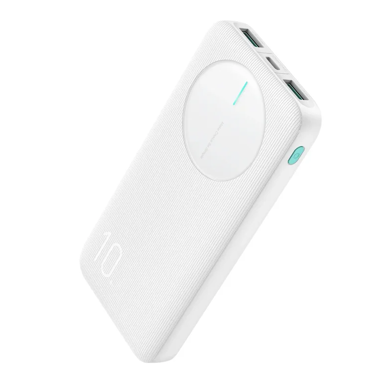 JR-PBF12 10000 mAh 2,4 A 2x USB-A 1x USB-C Power Bank - fehér