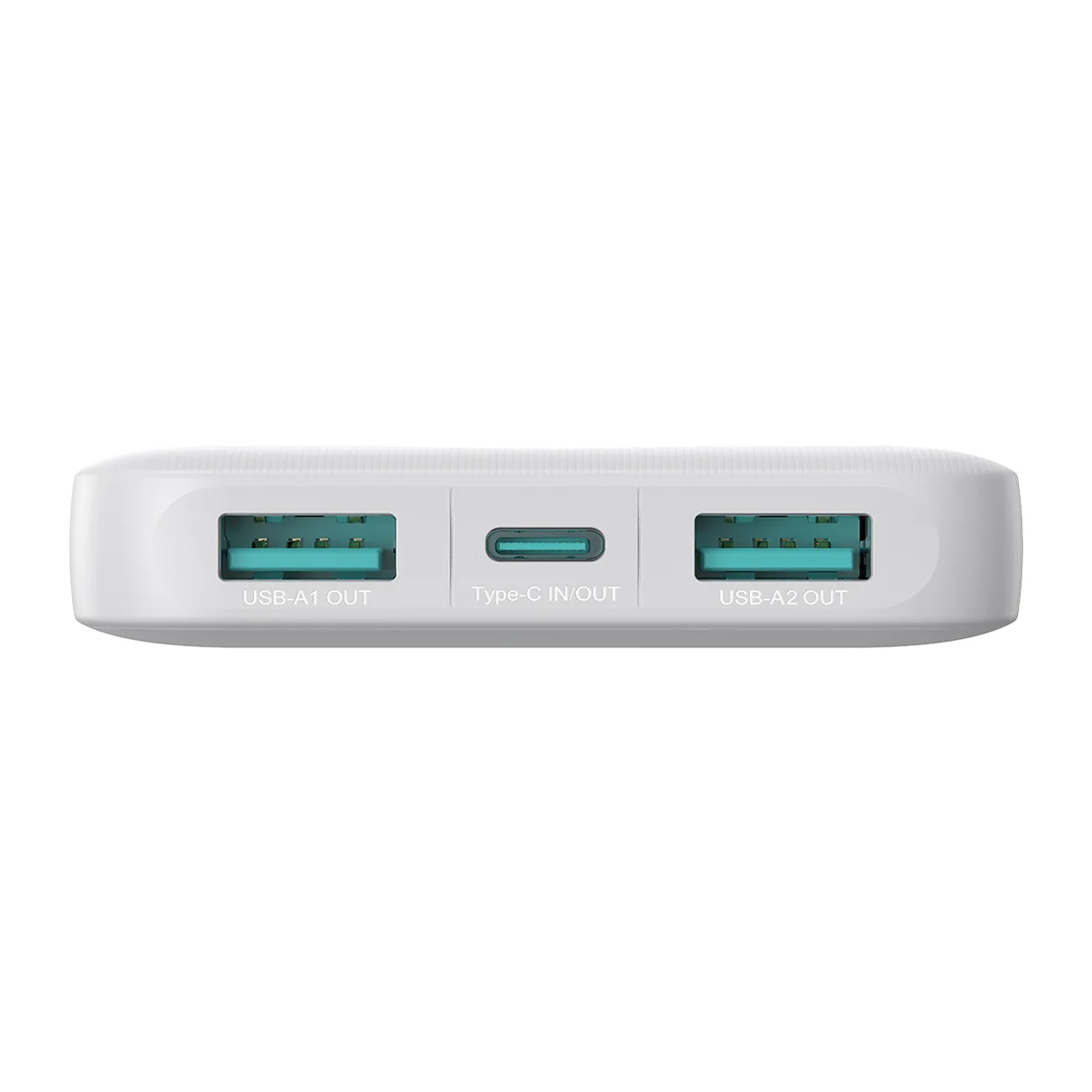 JR-PBF12 10000 mAh 2,4 A 2x USB-A 1x USB-C Powerbank – weiß 5